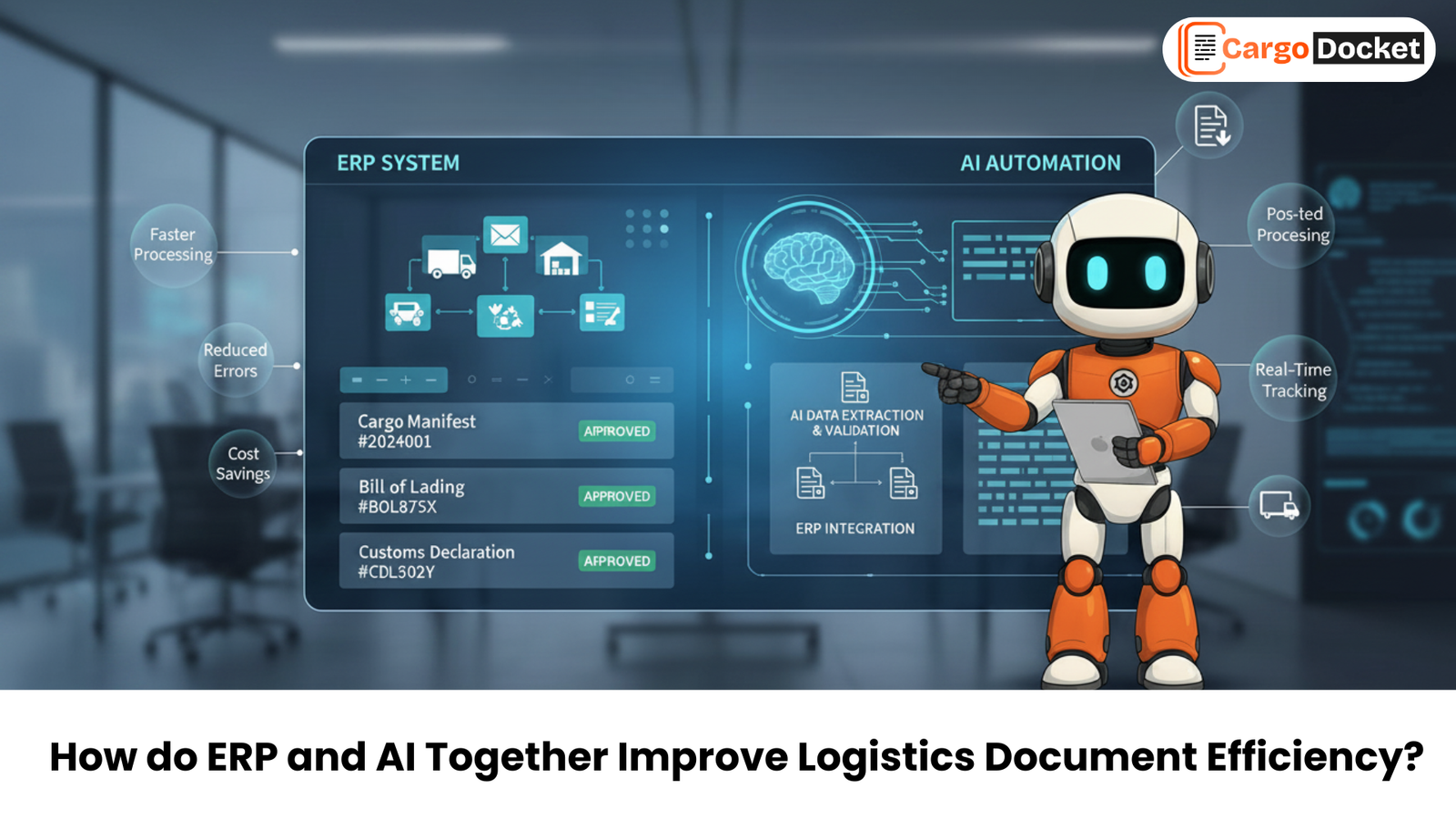 How Integrated ERP and AI Improve Logistics Documents