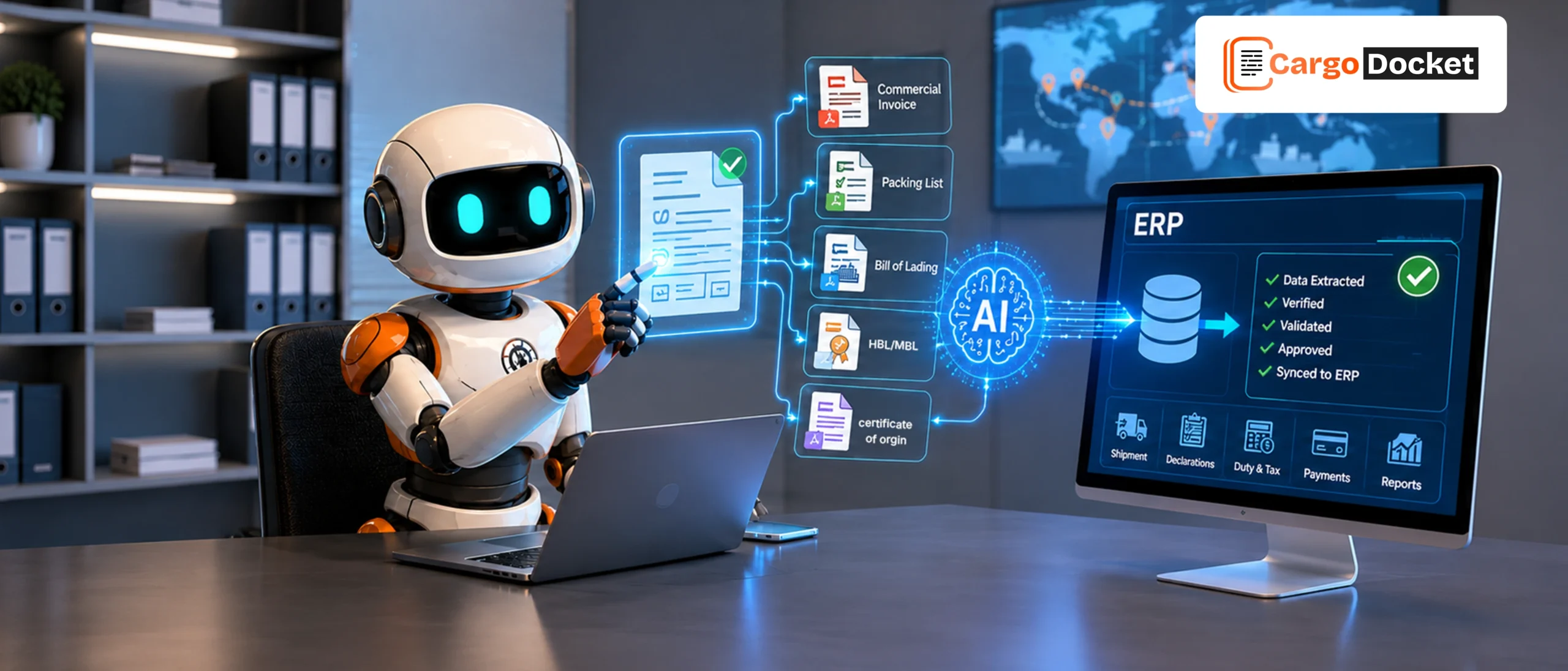 How AI can Help Customs Teams Automate Processing from Document Capture to Your ERP?