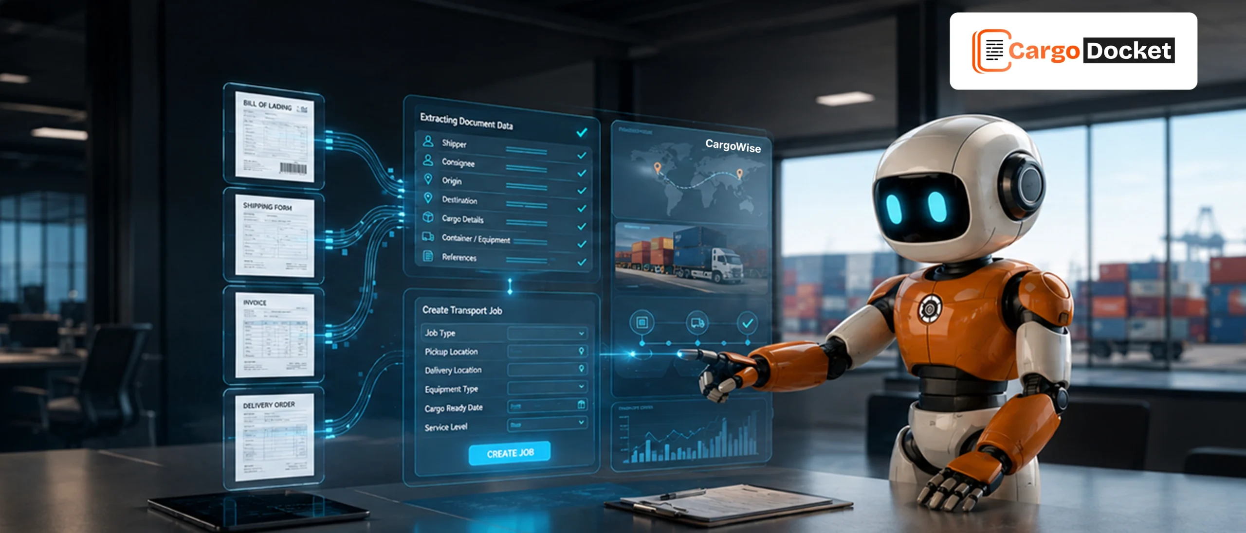 CargoWise Transport Job Automation with the Help of AI-CargoDocket