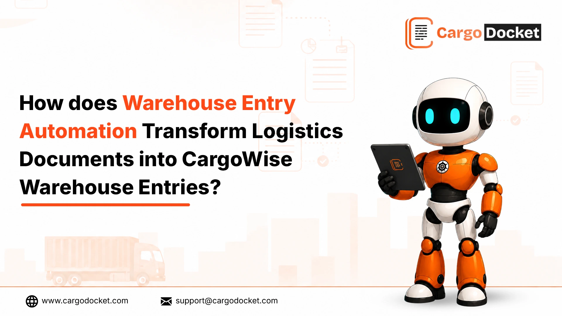 Warehouse entry automation- CargoDocket