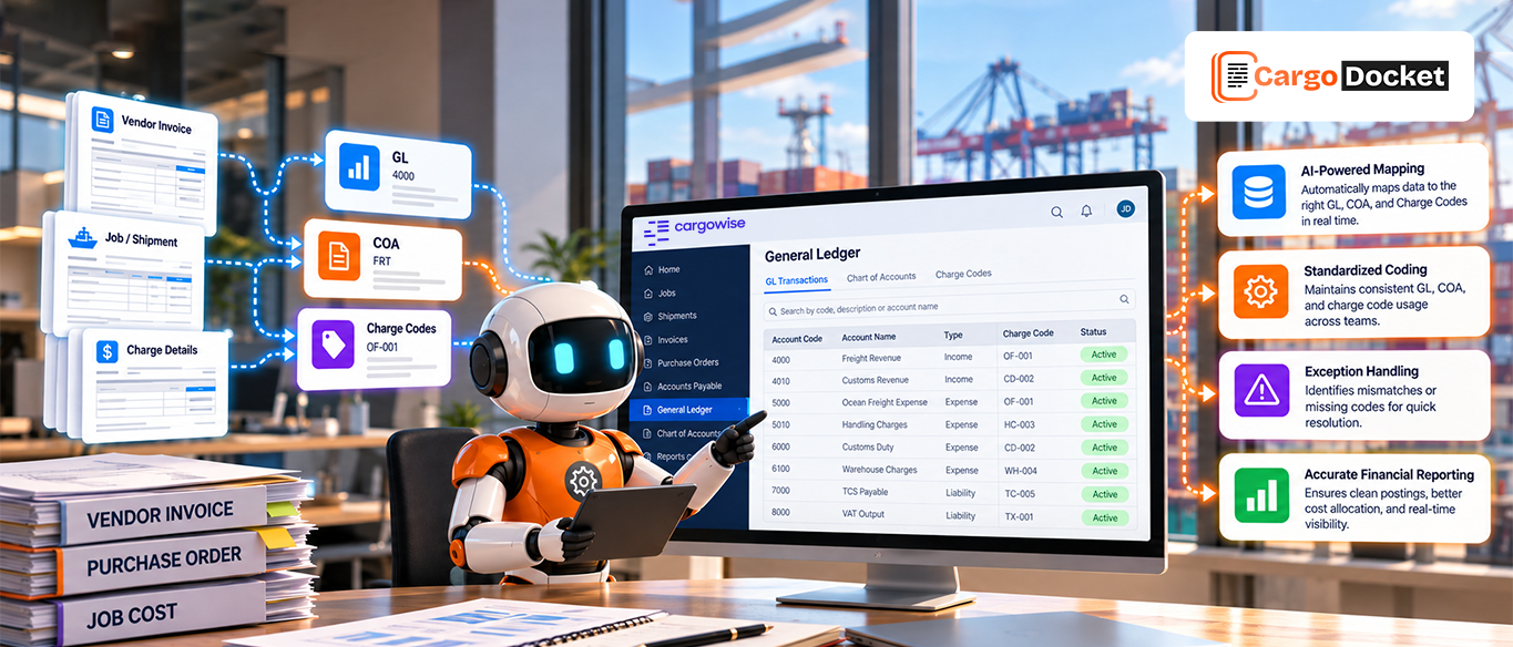 AI Automation for GL, COA, and Charge Codes in CargoWise